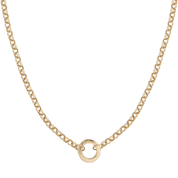 9ct Solid Gold Chain For Men 375 Solid Gold Belcher Chain Necklace - 4.6mm  / 22